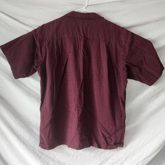 Vintage MEC Organics Burgundy Shirt (M) - Picture 6 of 8